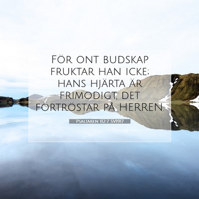 Psaltaren 112:7 Bibelvers Förklarad