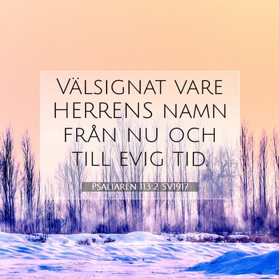 Psaltaren 113:2 Bibelvers Förklarad