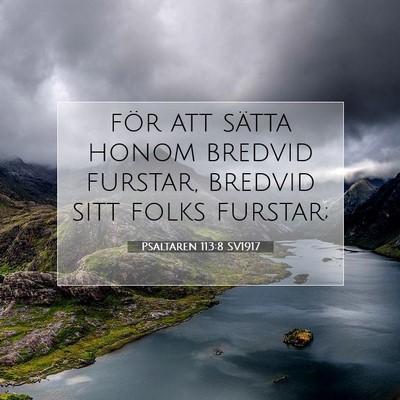 Psaltaren 113:8 Bibelvers Förklarad