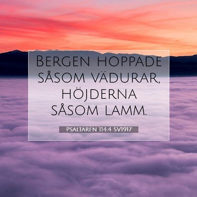 Psaltaren 114:4 Bibelvers Förklarad