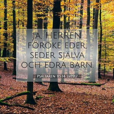 Psaltaren 115:14 Bibelvers Förklarad