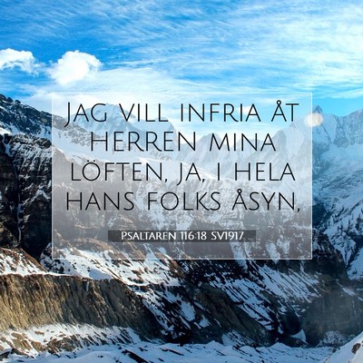 Psaltaren 116:18 SV1917 Bild av bibelvers