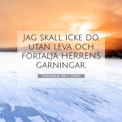 Psaltaren 118:17 Bibelvers Förklarad