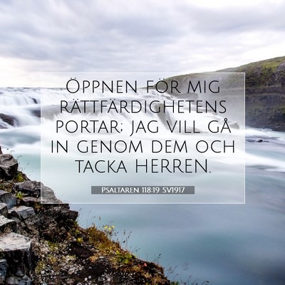 Psaltaren 118:19 Bibelvers Förklarad