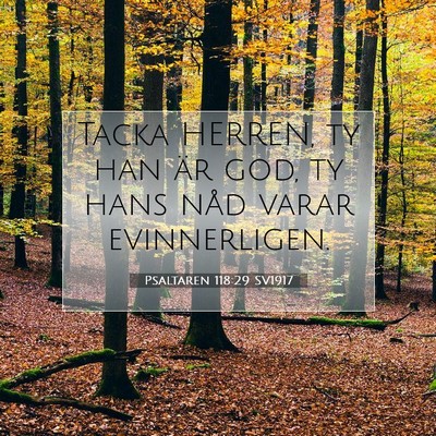 Psaltaren 118:29 Bibelvers Förklarad