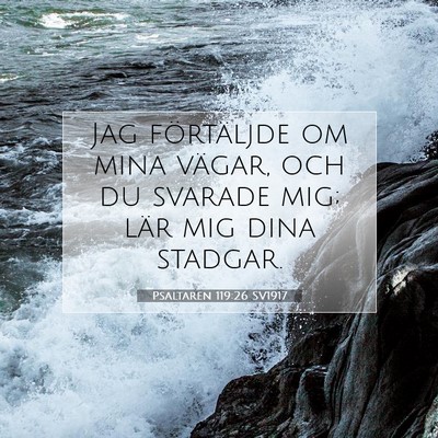 Psaltaren 119:26 Bibelvers Förklarad