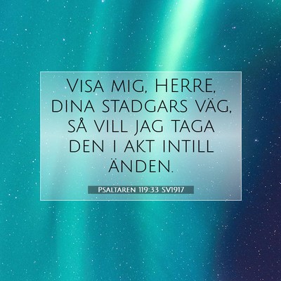 Psaltaren 119:33 Bibelvers Förklarad