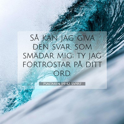 Psaltaren 119:42 SV1917 Bild av bibelvers