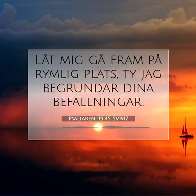 Psaltaren 119:45 Bibelvers Förklarad