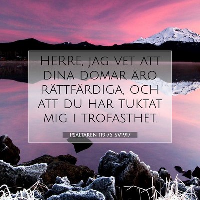 Psaltaren 119:75 Bibelvers Förklarad