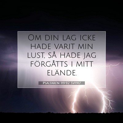 Psaltaren 119:92 Bibelvers Förklarad