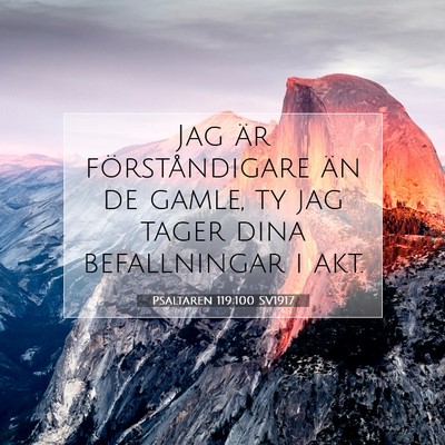 Psaltaren 119:100 Bibelvers Förklarad