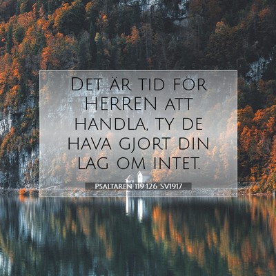 Psaltaren 119:126 Bibelvers Förklarad