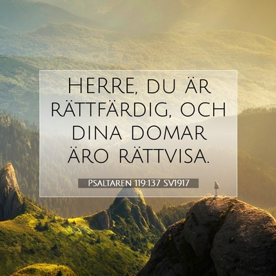 Psaltaren 119:137 Bibelvers Förklarad