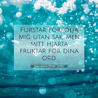 Psaltaren 119:161 Bibelvers Förklarad
