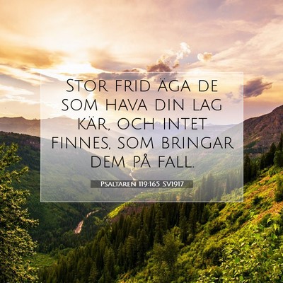 Psaltaren 119:165 Bibelvers Förklarad