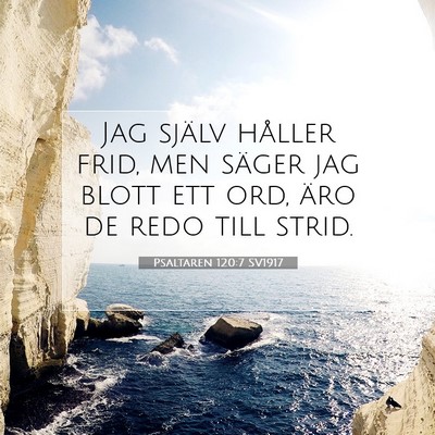 Psaltaren 120:7 Bibelvers Förklarad