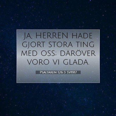 Psaltaren 126:3 Bibelvers Förklarad