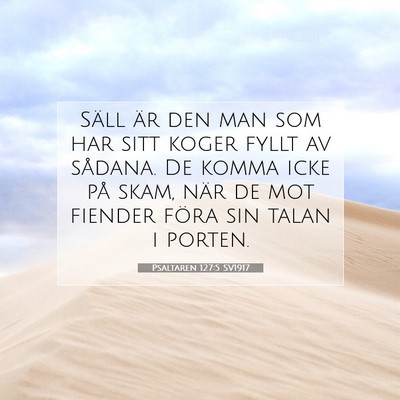 Psaltaren 127:5 SV1917 Bild av bibelvers