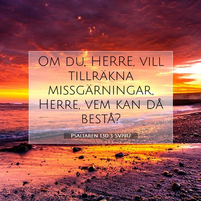 Psaltaren 130:3 SV1917 Bild av bibelvers