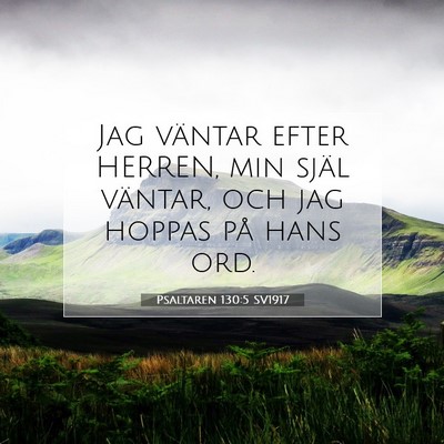Psaltaren 130:5 Bibelvers Förklarad