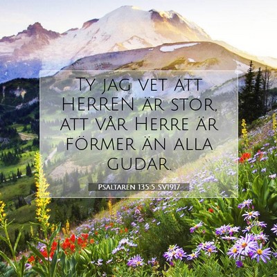 Psaltaren 135:5 Bibelvers Förklarad