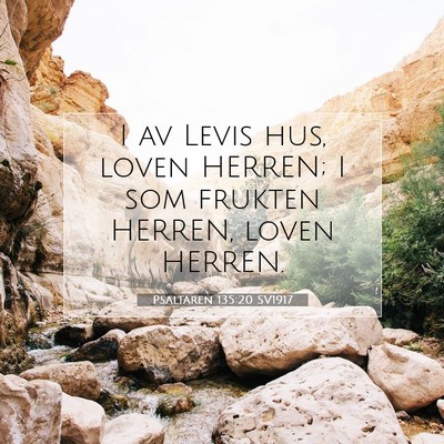 Psaltaren 135:20 Bibelvers Förklarad