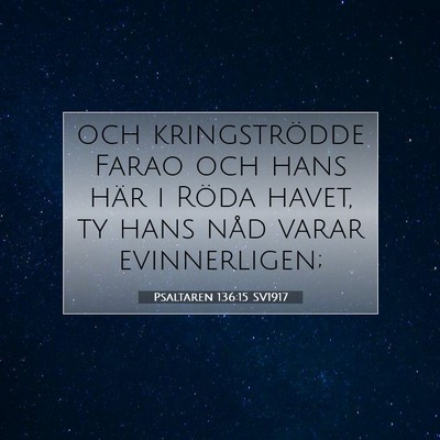 Psaltaren 136:15 Bibelvers Förklarad
