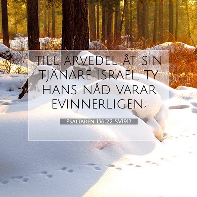 Psaltaren 136:22 Bibelvers Förklarad