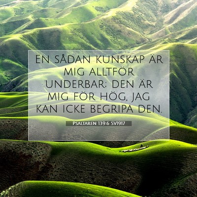 Psaltaren 139:6 Bibelvers Förklarad