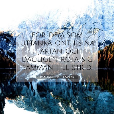 Psaltaren 140:3 Bibelvers Förklarad