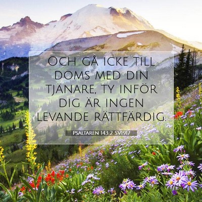 Psaltaren 143:2 SV1917 Bild av bibelvers