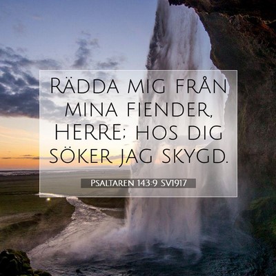 Psaltaren 143:9 SV1917 Bild av bibelvers