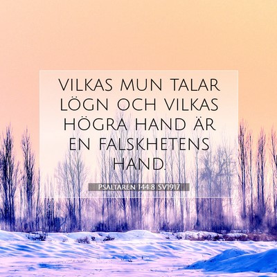 Psaltaren 144:8 Bibelvers Förklarad