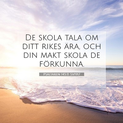 Psaltaren 145:11 Bibelvers Förklarad