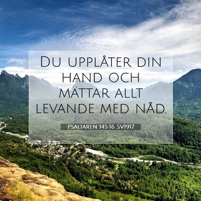 Psaltaren 145:16 Bibelvers Förklarad
