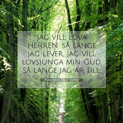 Psaltaren 146:2 Bibelvers Förklarad