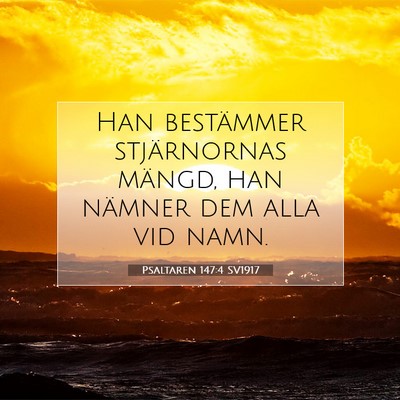 Psaltaren 147:4 Bibelvers Förklarad