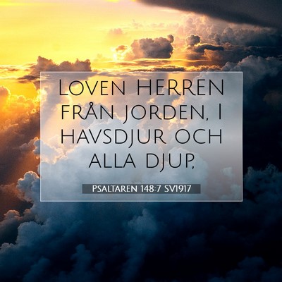 Psaltaren 148:7 Bibelvers Förklarad