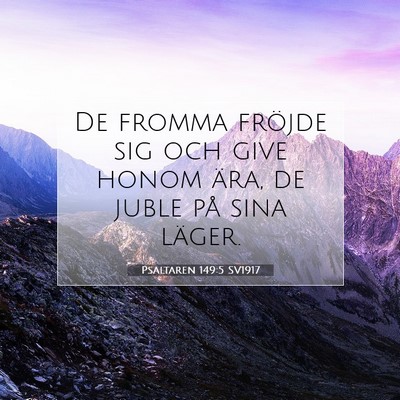 Psaltaren 149:5 Bibelvers Förklarad