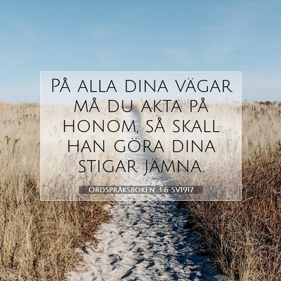 Ordspråksboken 3:6 Bibelvers Förklarad