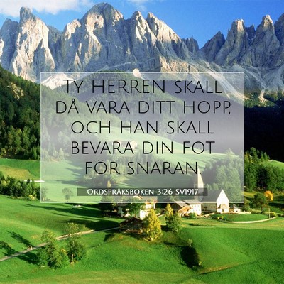 Ordspråksboken 3:26 Bibelvers Förklarad