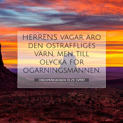 Ordspråksboken 10:29 Bibelvers Förklarad