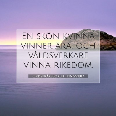 Ordspråksboken 11:16 Bibelvers Förklarad
