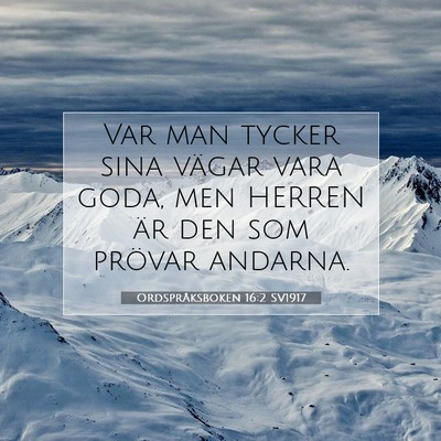 Ordspråksboken 16:2 Bibelvers Förklarad
