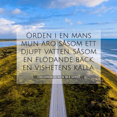Ordspråksboken 18:4 Bibelvers Förklarad