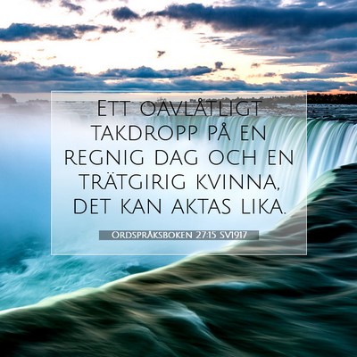 Ordspråksboken 27:15 Bibelvers Förklarad