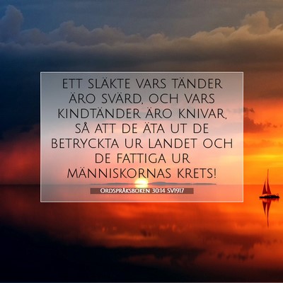 Ordspråksboken 30:14 SV1917 Bild av bibelvers