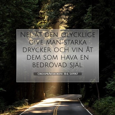 Ordspråksboken 31:6 SV1917 Bild av bibelvers