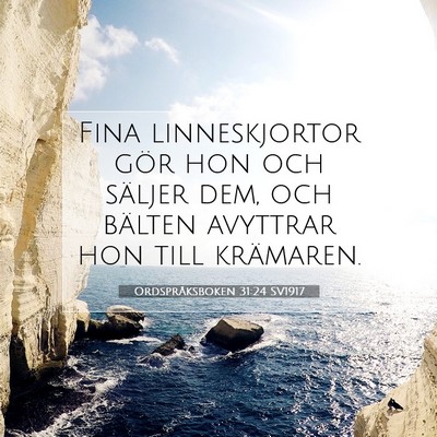 Ordspråksboken 31:24 Bibelvers Förklarad